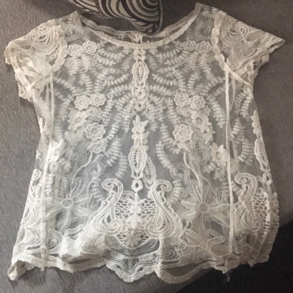 Sheer/ mesh top
